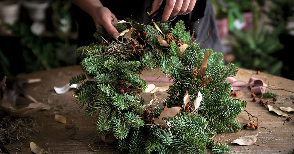 couronne de Noël